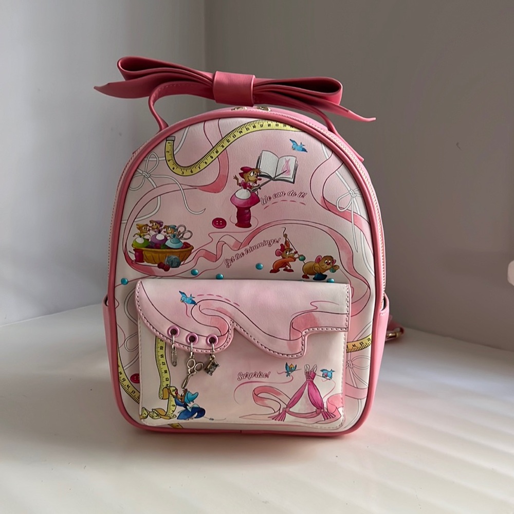 Danielle Nicole Cinderella Pink Mice Backpack